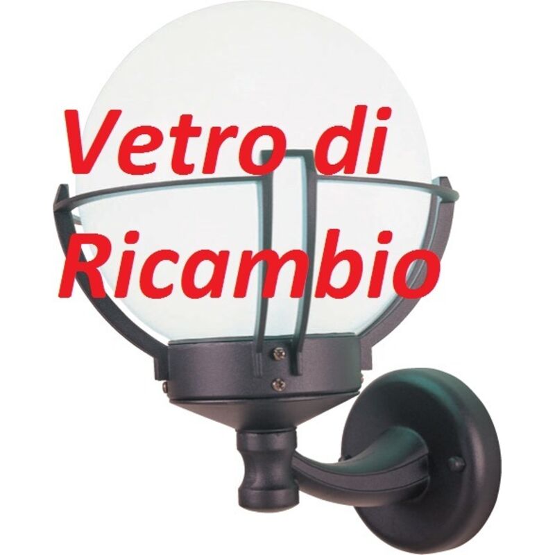 foto del prodotto i giardini del re ricambio vetro globo opaco protezione per lanterna lampione esterno