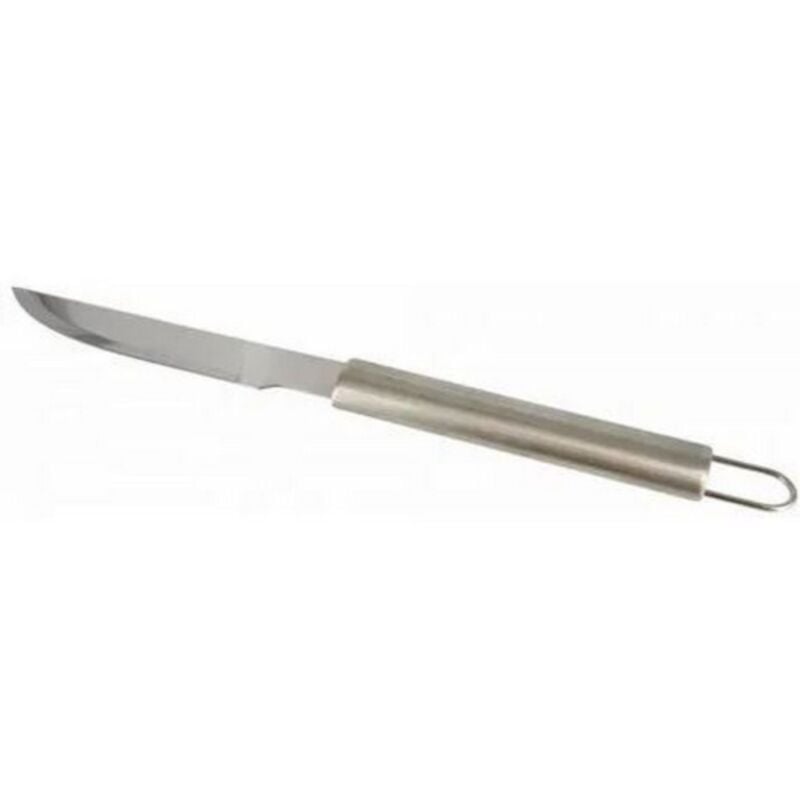 foto del prodotto i giardini del re texas coltello per barbecue in acciaio inox e manico in acciaio satinato accessori