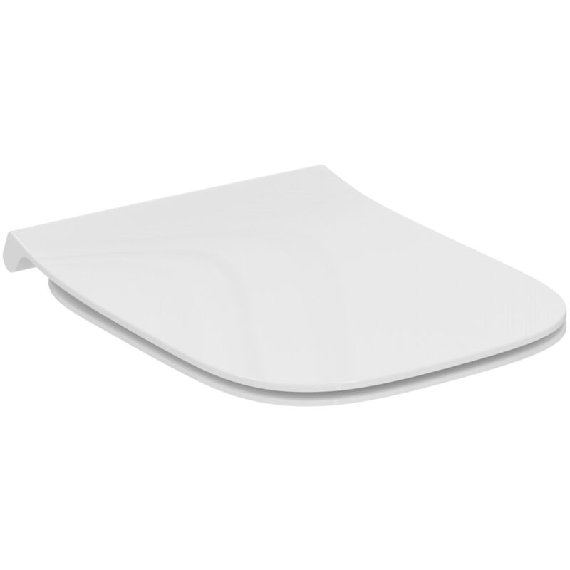 foto del prodotto i.life a, copriwater slim a completamento dedicato serie i.life a, chiusura standard, cerniere in acciaio inox, t481201, bianco ideal standard