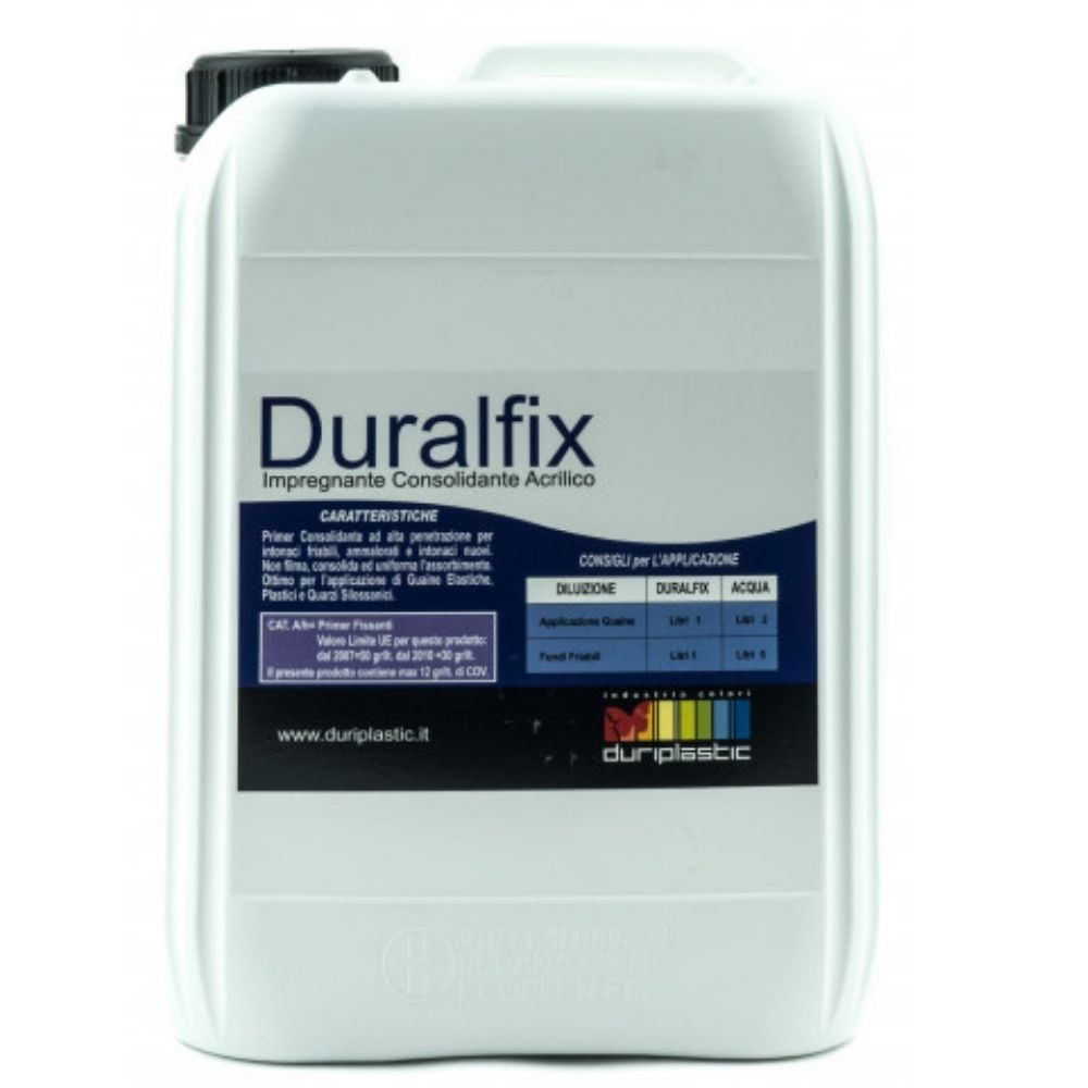 foto del prodotto i pre trattamenti primer duralfix isolante acrilico consolidante formato litri 10, colore trasparente
