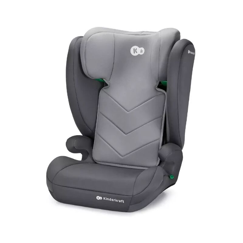 foto del prodotto i spark seggiolino auto 100 150cm con protezioni laterali per bambini da 3,5 a 12 anni grey kinderkraft