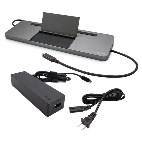 foto del prodotto i tec metal sb c ergonomic 4k 3x display docking station with power delivery 85 w universal charger 100 w