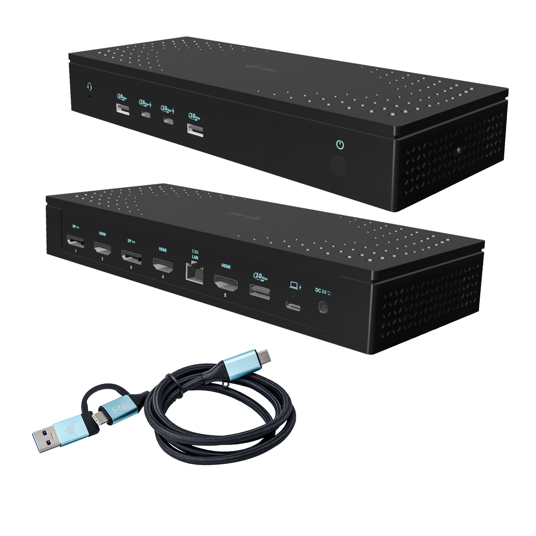 foto del prodotto i tec universal 5x 4k 60hz display docking station power delivery 100w