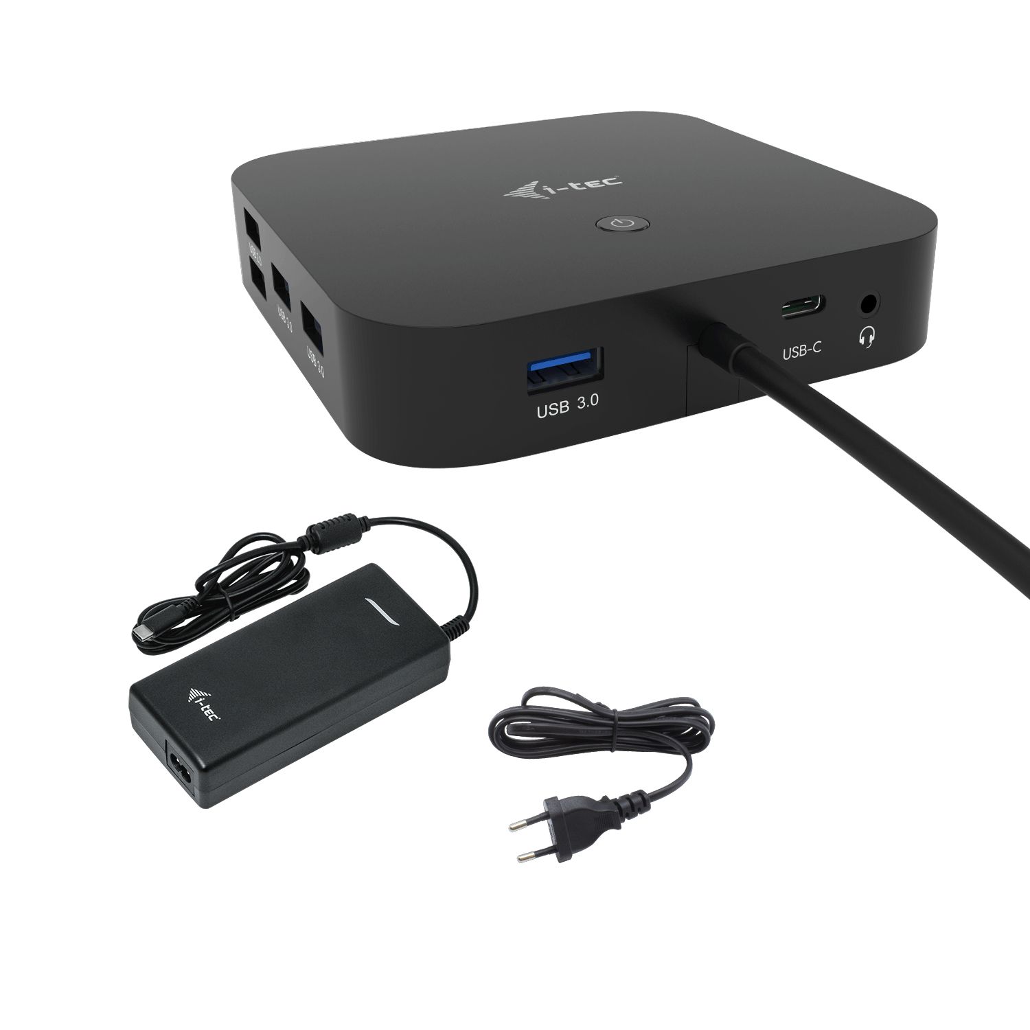 foto del prodotto i tec usb c hdmi dp docking station with power delivery 100 w universal charger 100 w