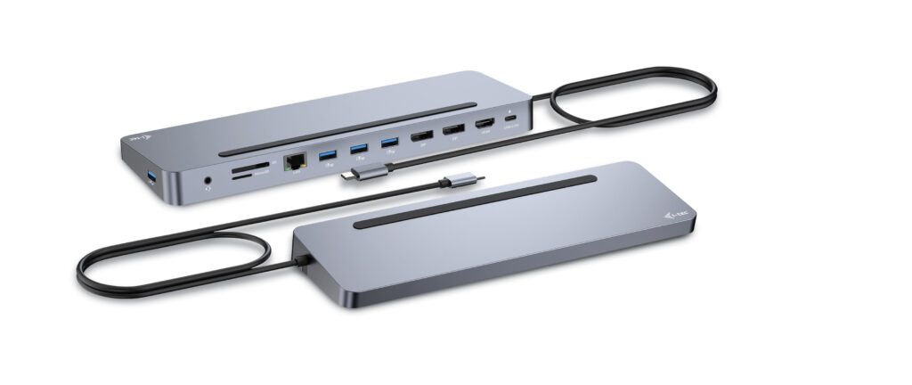 foto del prodotto i tec usb c metal ergonomic 3x 4k display docking station power delivery 100 w