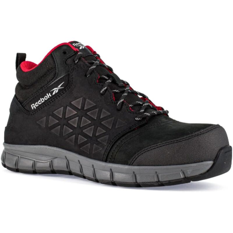 foto del prodotto ib1037 1s3 excel light safety scarpe alte da lavoro antinfortunistica n.40 in nylon pelle nero s3 con puntale in alluminio e resistenti all acqua