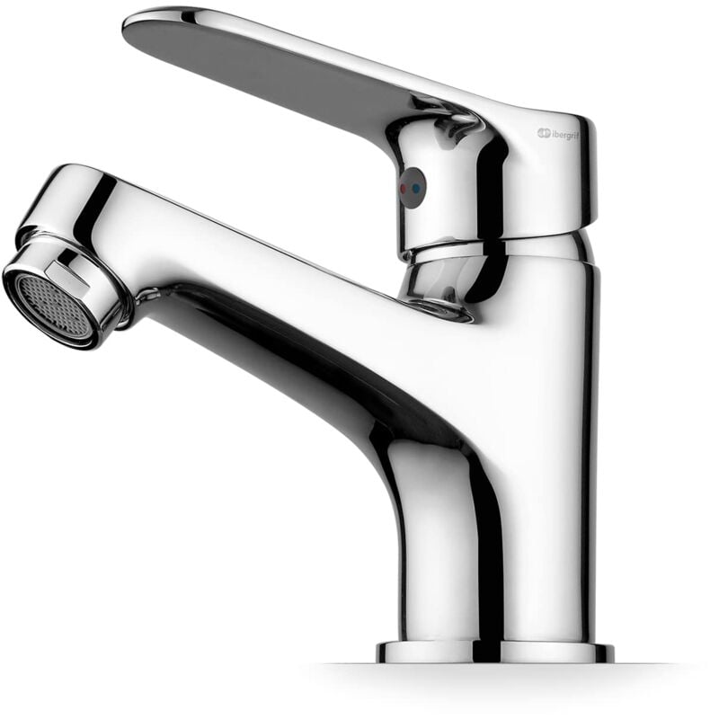foto del prodotto ibergrif m11059 miscelatore monocomando per bagno, rubinetto per lavabo con cartuccia ceramica, cromo lucido, risparmio idrico, facile da pulire e