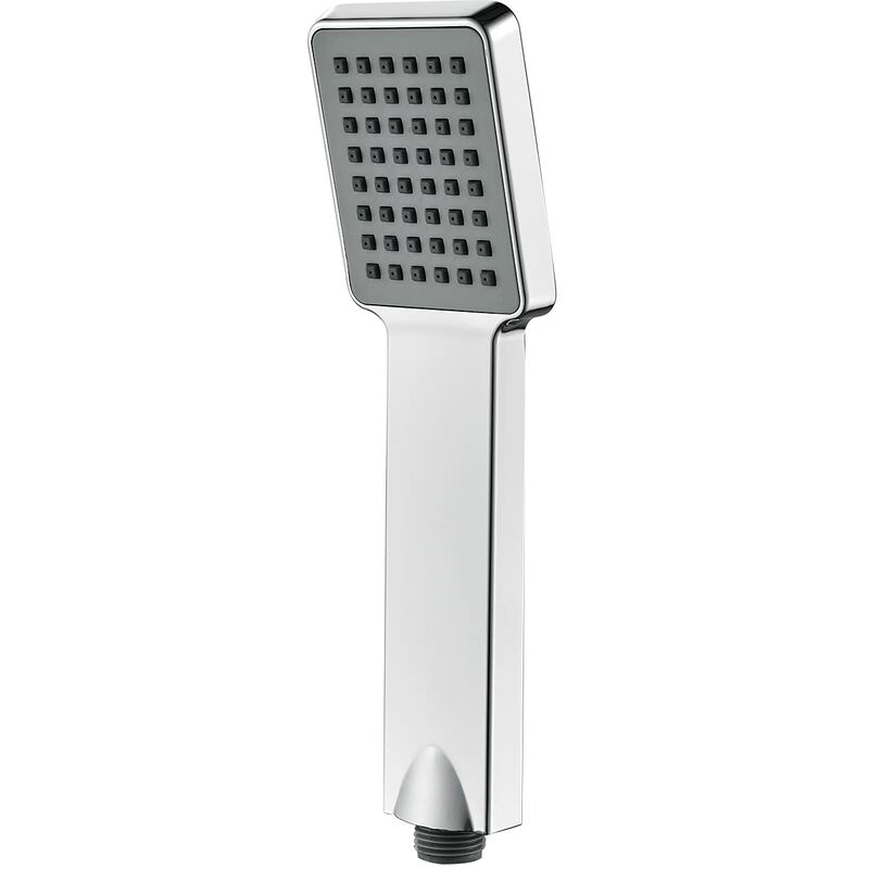 foto del prodotto ibergrif m20202 soffione telefono doccetta quadrato, testa doccia, cromo, argento