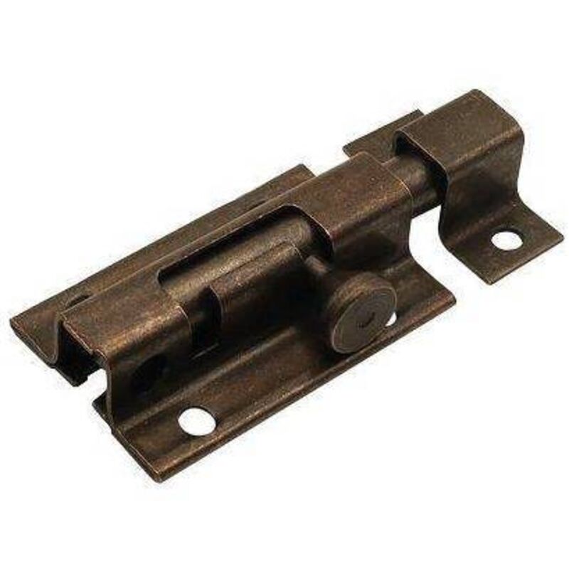 foto del prodotto ibfm - catenaccio portalucchetto tondo 15 bronzato piastra mm 33 cm 9/15