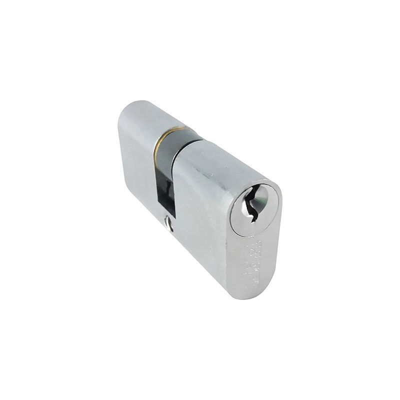 foto del prodotto ibfm cilindro ovale 2302 cs ottone cromo satinato chiavi 3 mm 70 30 40