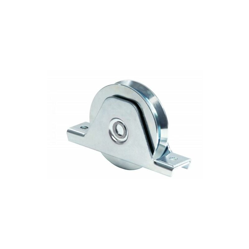 foto del prodotto ibfm comunello ruota per cancelli con supporto gola y 2 cuscinetti art. 336y mm.120x28 2 pz