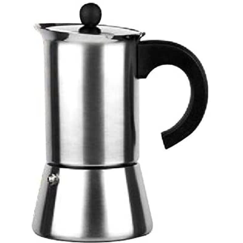foto del prodotto ibili moka express indubasic, 4 tazze, 185 ml, acciaio inossidabile, adatta per l induzione
