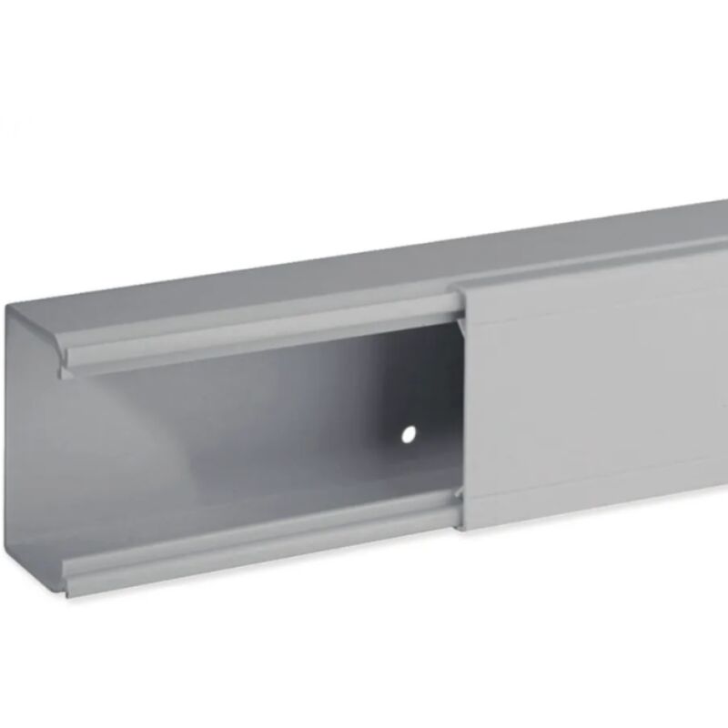 foto del prodotto iboco canale porta cavi bocchiotti a base piana sezione 1960mm2 da 2m grigio b01821
