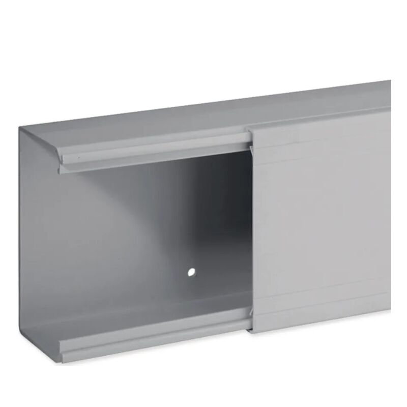 foto del prodotto iboco canale porta cavi bocchiotti a base piana sezione 5250mm2 da 2m grigio b01833