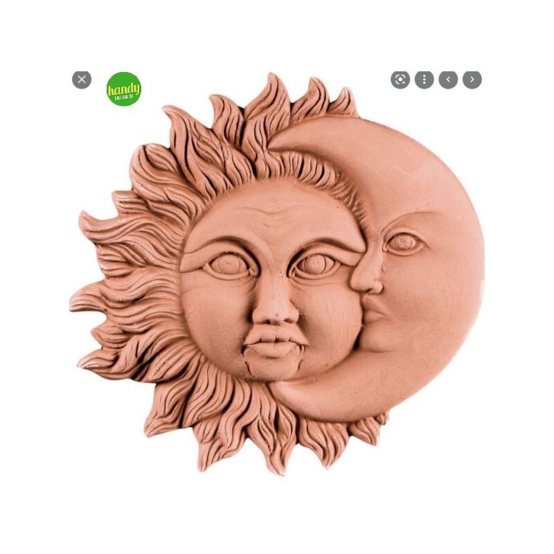 foto del prodotto ibs decorazione in terracotta antico mestiere esterno decorazione eclissi