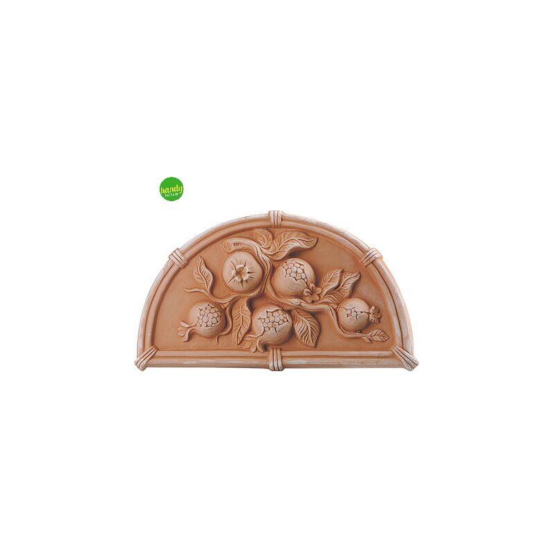 foto del prodotto ibs decorazione in terracotta antico mestiere pannello decoro melograno