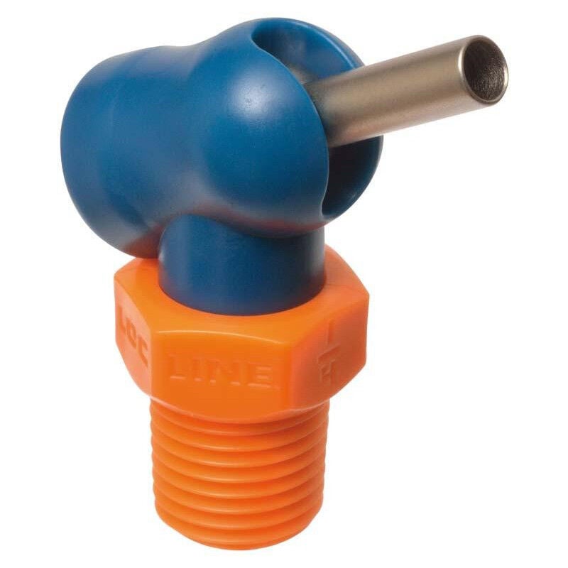 foto del prodotto ibt ugello ad alta pressione xw per 1 4 70bar 3x12,7 mm cubo liquido di raffreddamento a loc line blue orange
