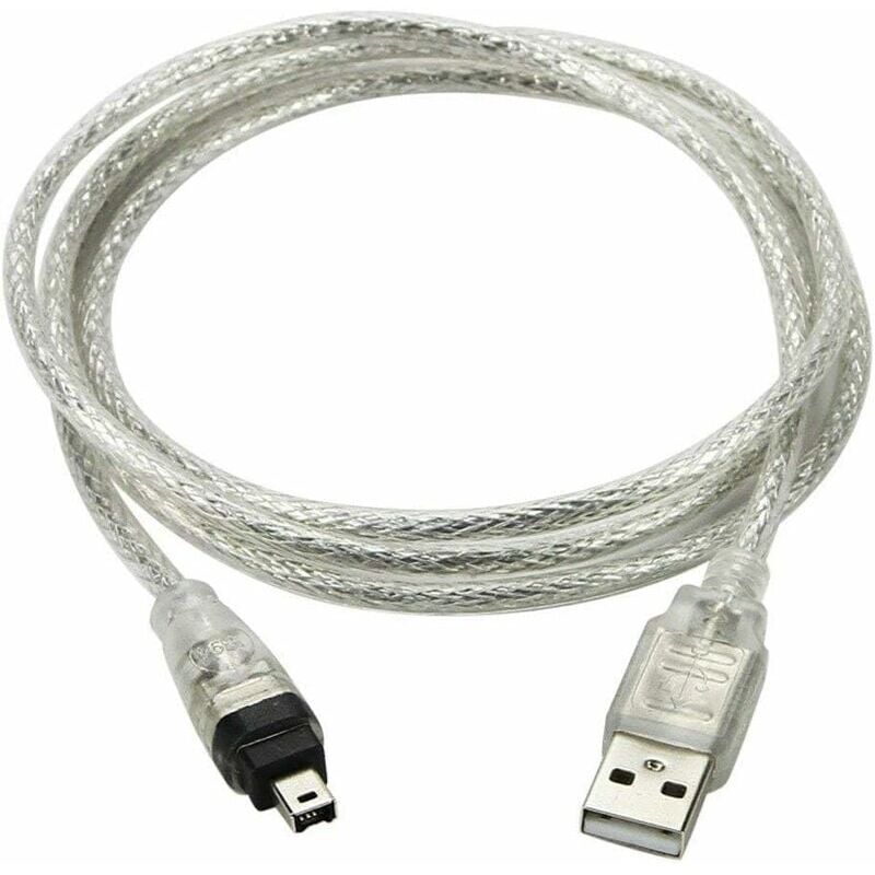 foto del prodotto ibuyke cavo adattatore ilink maschio usb a firewire ieee 1394 a 4 pin per sony dcr trv75e dv