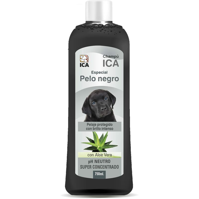 foto del prodotto ica chpm31 shampoo per cani, speciale per pelo nero, con aloe vera