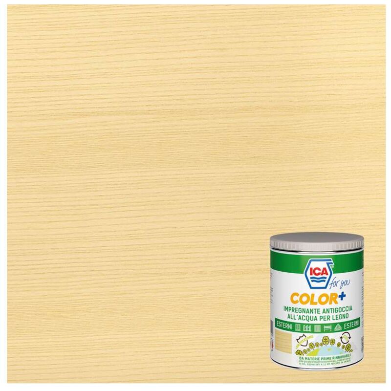 foto del prodotto ica color e impregante per legno neutro 2,5 l