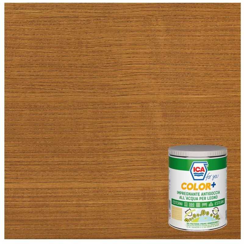 foto del prodotto ica color e impregante per legno noce 2,5 l