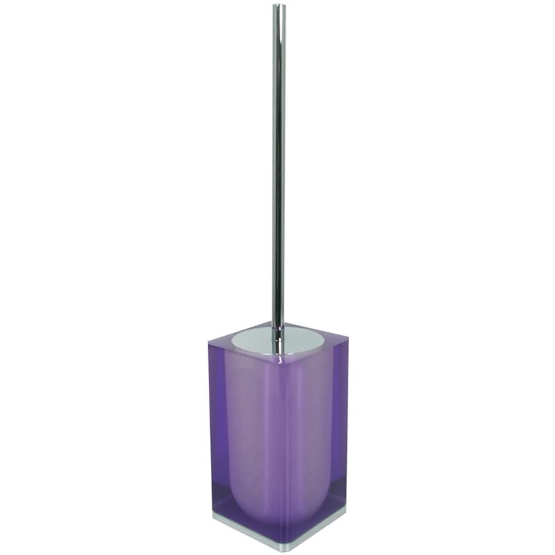 foto del prodotto iceberg scopino wc colore lilla, misure 47x10x10 cm 1,41 kg, scopino da appoggio in resina resistente di alta qualit , anni di garanzia 2, design