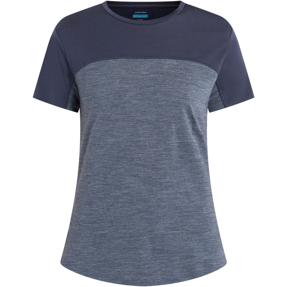 foto del prodotto icebreaker donna maglietta cool lite sphere iii colour block