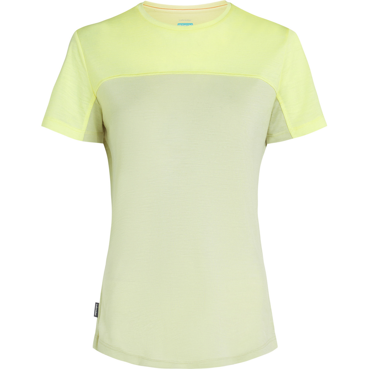 foto del prodotto icebreaker donna maglietta cool lite sphere iii colour block