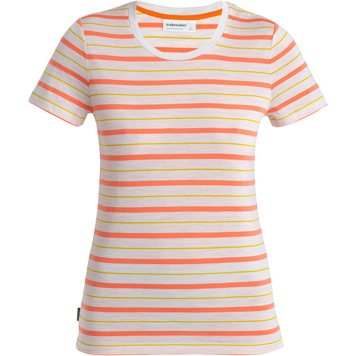 foto del prodotto icebreaker donna maglietta wave stripe