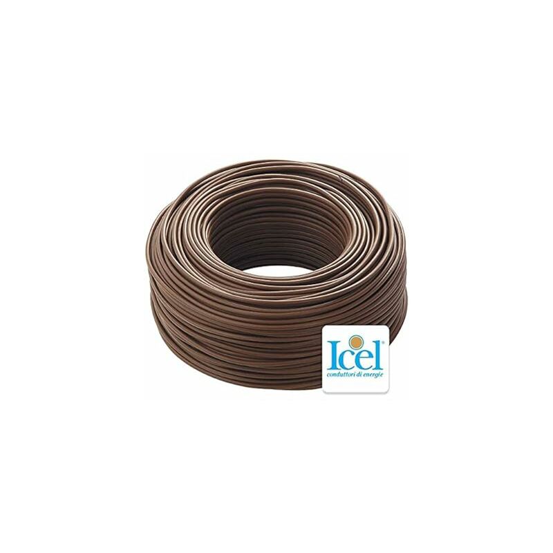 foto del prodotto icel cavo elettrico unipolare filo rame 1,5 2,5 4 6mm cpr fs17 per impianti casa, marrone, 2,5 mm