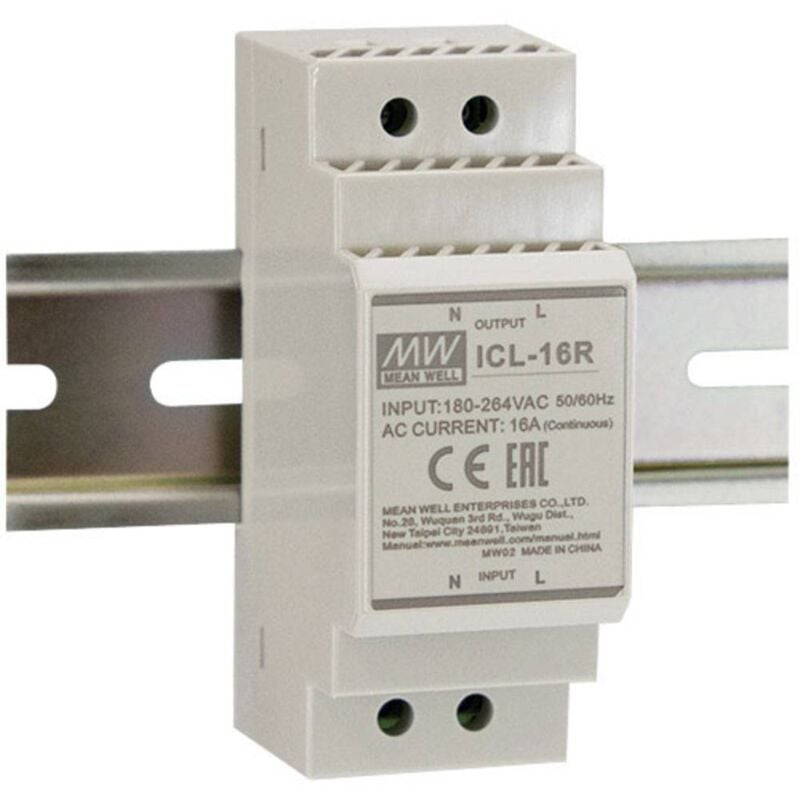 foto del prodotto icl 16r meanwell limitatore di serie icl 16r l per i carichi induttivi e capacitivi grigio ii mean well