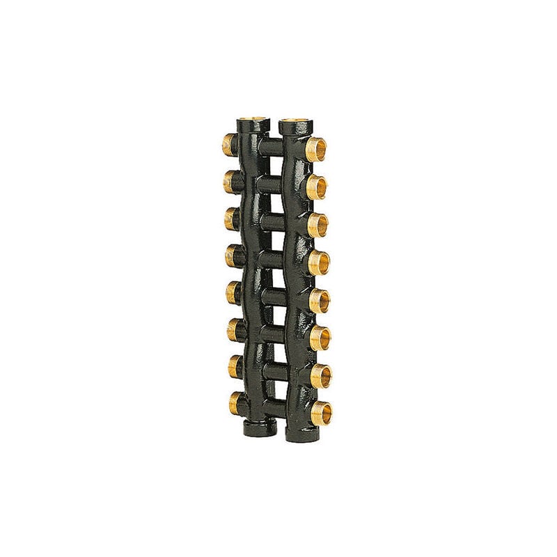 foto del prodotto icma collettore complanare in ottone per riscaldamento 3 4 x1 2 8x8