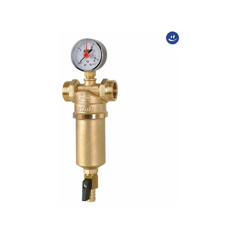 foto del prodotto icma filtro autopulente per acqua con cartuccia filtrante in acciaio inox modello 750 f 3 4 m 1