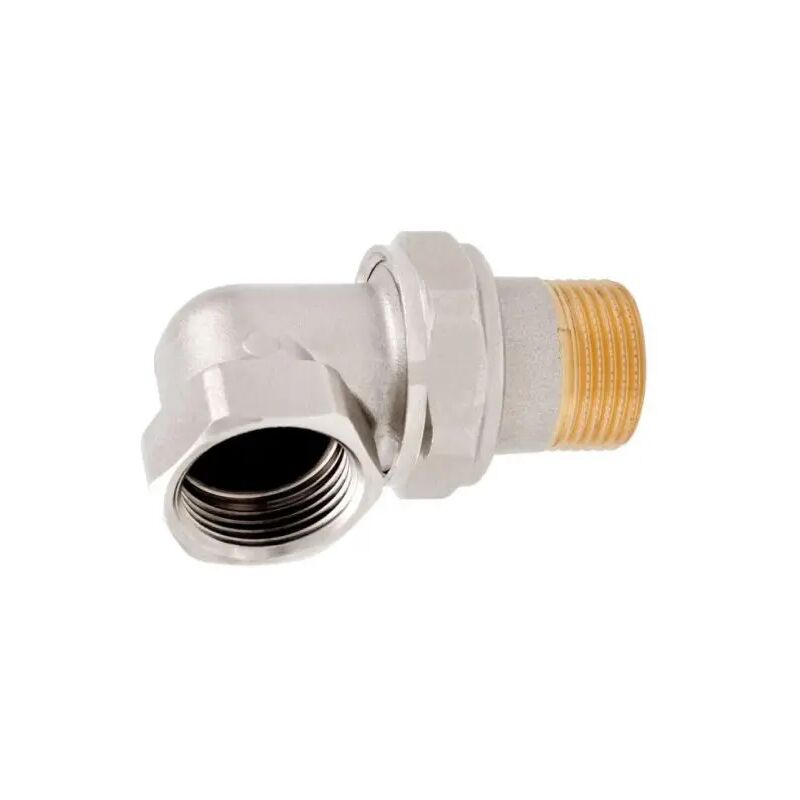 foto del prodotto icma raccordo curvo 3 pezzi maschio femmina in ottone cromato serie 162 3 4 