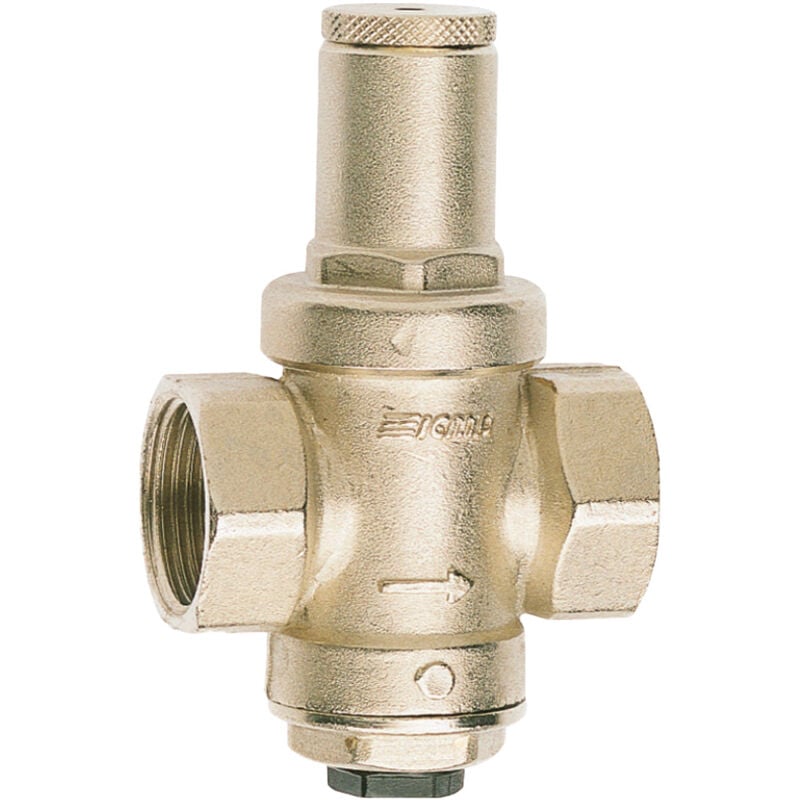 foto del prodotto icma - riduttore di pressione mignon a pistone pn16 con attacco manometro modello 247 1 2'