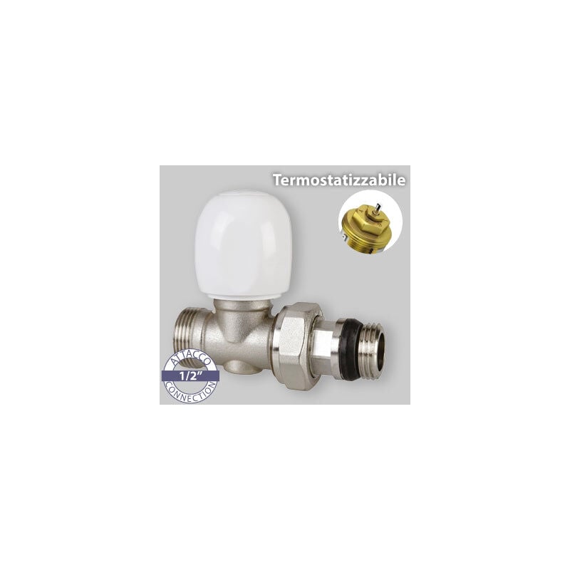 foto del prodotto icma valvola diritta termostatizzabile attacco per tubo rame, multistrato e pe x tulipano 1 2 x 1 2 