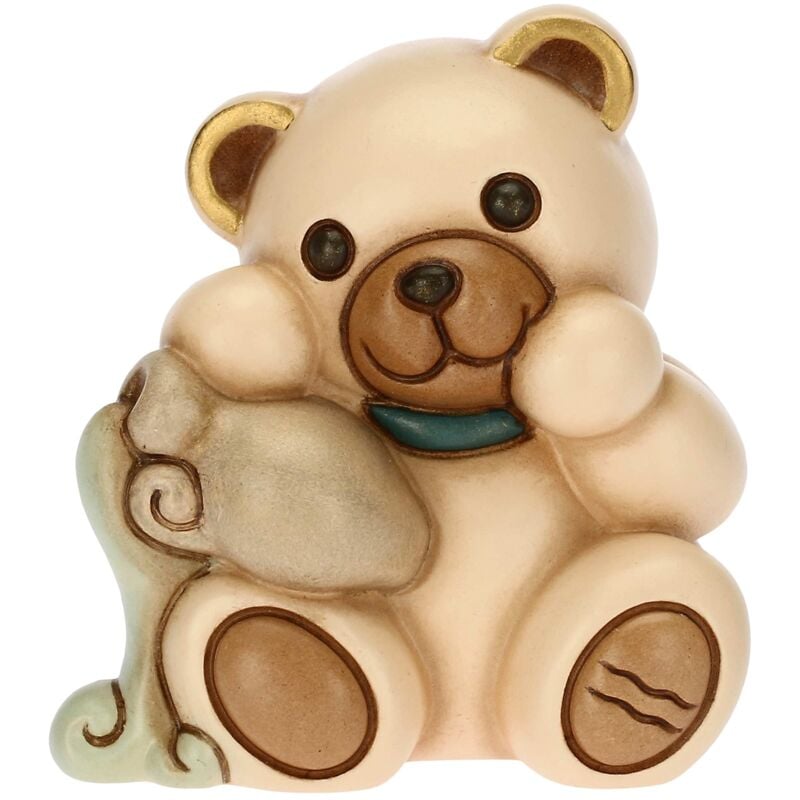 foto del prodotto icona acquario, zodiaco - teddy stars - icone - ceramica dipinta a mano - 6,5x5,5x7,3 cm h - thun