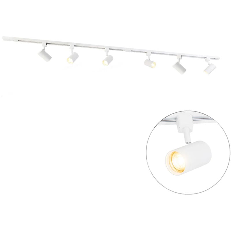 foto del prodotto iconic jeana moderno acciaio bianco oblungo tondo max. 6 x watt qazqa