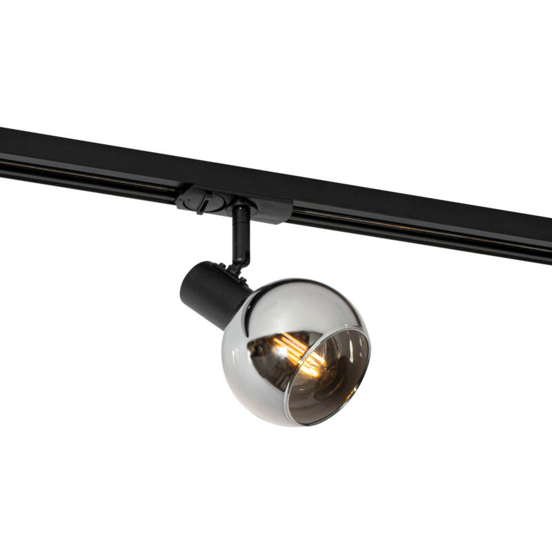 foto del prodotto iconic moderno vetro nero tondo max. 1 x watt qazqa