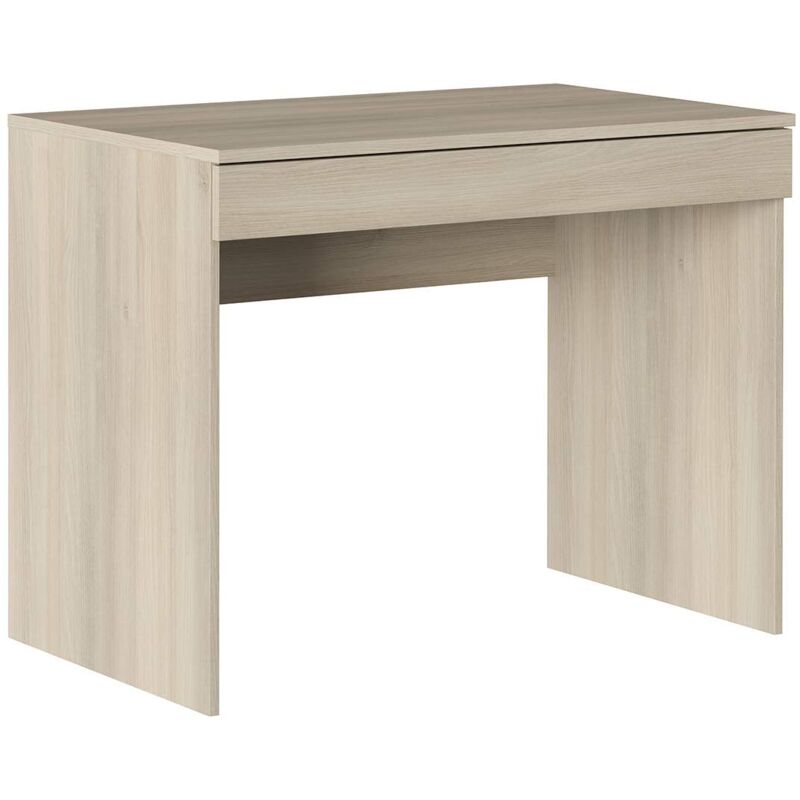 foto del prodotto iconico home mik scrivania con cassetto, legno composito, rovere, 100x55,5x76 cm