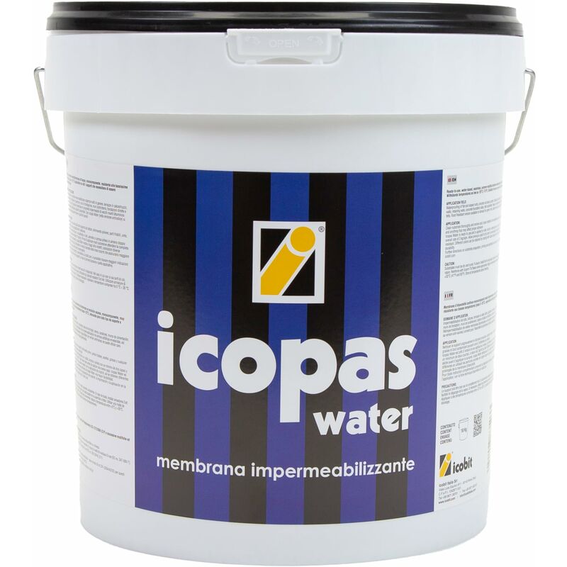 foto del prodotto icopas water guaina liquida impermeabilizzante elastobituminosa, 5kg icobit