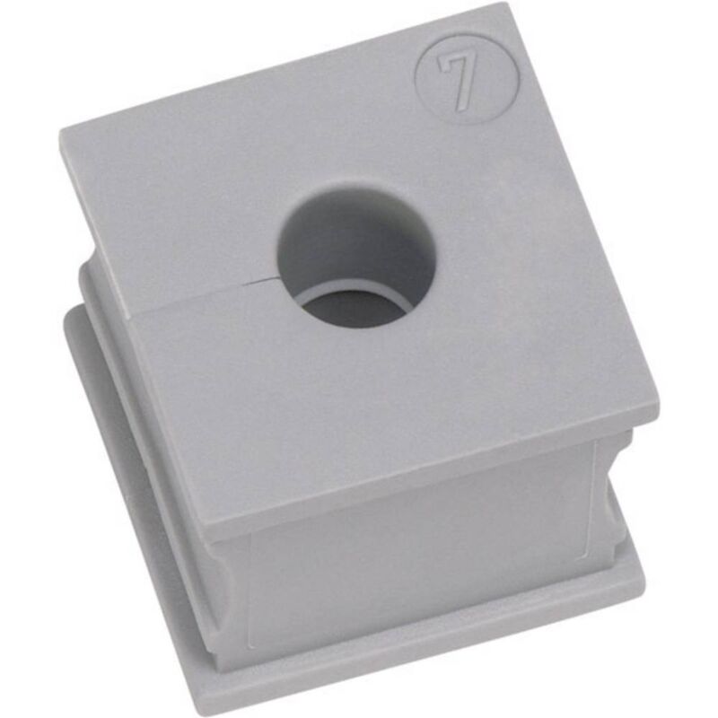 foto del prodotto icotek kt 8 passacavo scanalato max. 9 mm gomma grigio 1 pz.