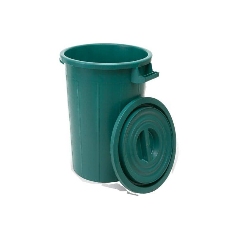 foto del prodotto ics bidone con coperchio lt.120 verde