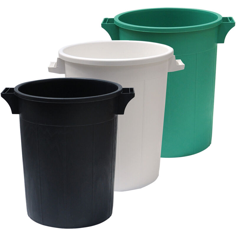 foto del prodotto ics bidone immondizia sovrapponibile lt 100 53 x h 66 cm nero