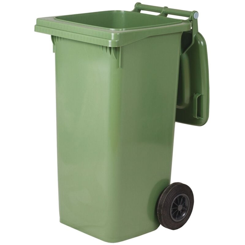 foto del prodotto ics bidone per raccolta differenziata con ruote 120lt green