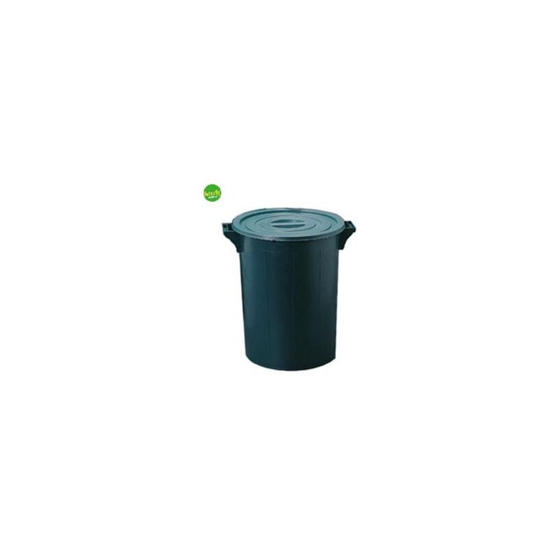 foto del prodotto ics bidone tondo sovrapponibile 50 lt. verde