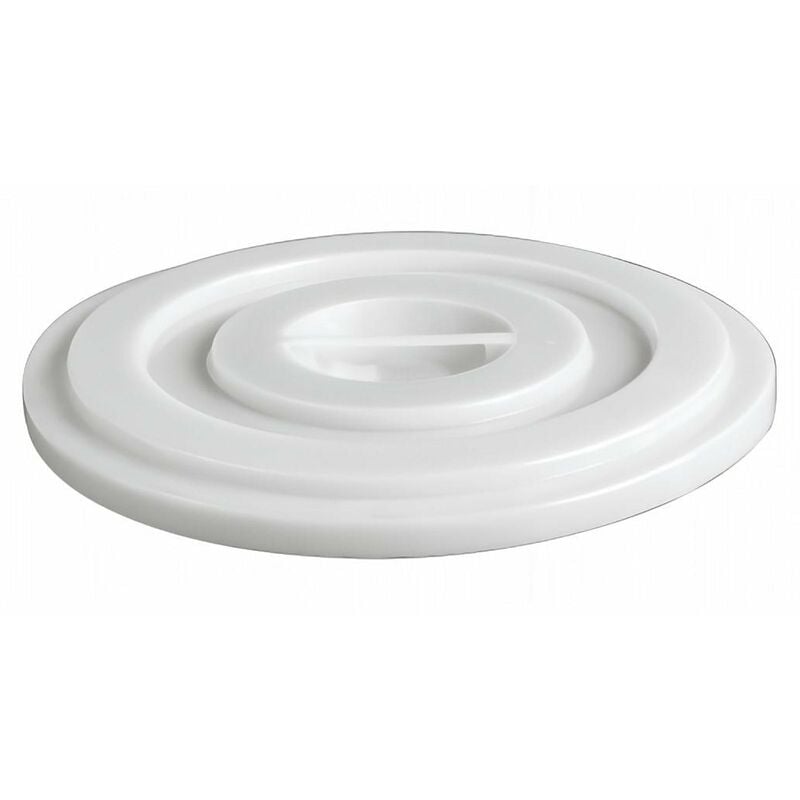 foto del prodotto ics coperchio per bidone rotondo multiuso per masto di vino ed uso alimentare 100 litri bianco