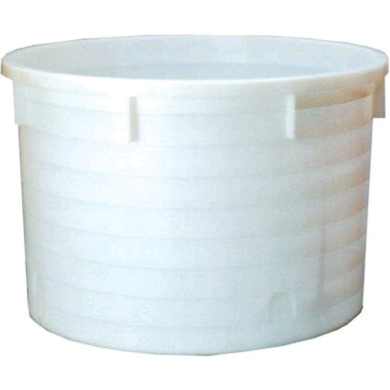 foto del prodotto ics - mastellone tondo bianco ldpe - lt 240 cm 96 - h.cm 43 - 1 pz