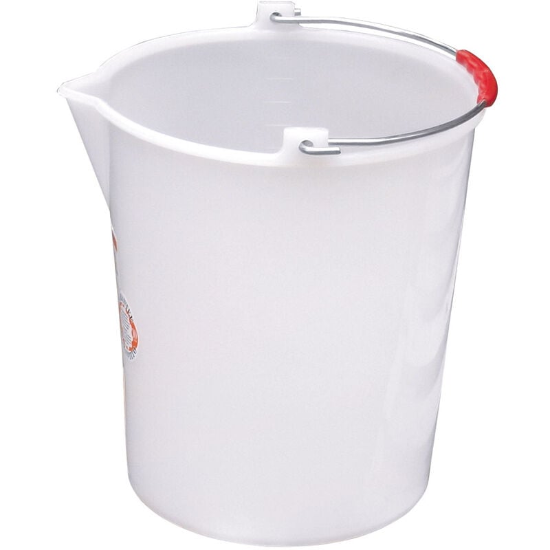 foto del prodotto ics - secchio comune per uso casalingo in plastica con impugnatura ergonomica -secchio con beccuccio 9 litri