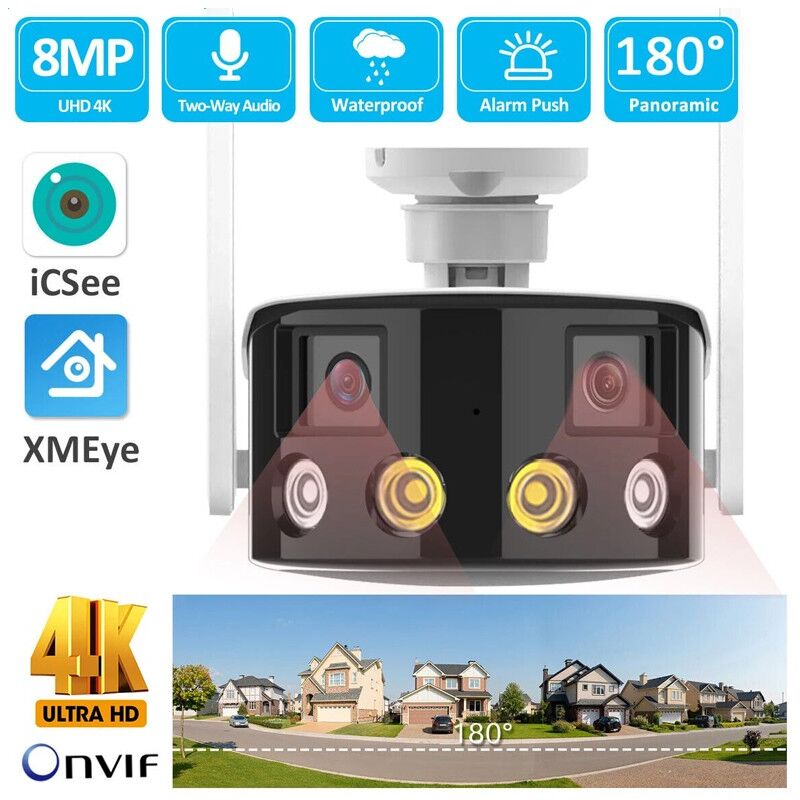 foto del prodotto icsee telecamera panoramica binoculare 4 mp smart wifi 2k